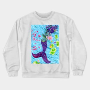 Floral Mermaid Crewneck Sweatshirt